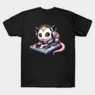 Baby Possum DJ T-Shirt